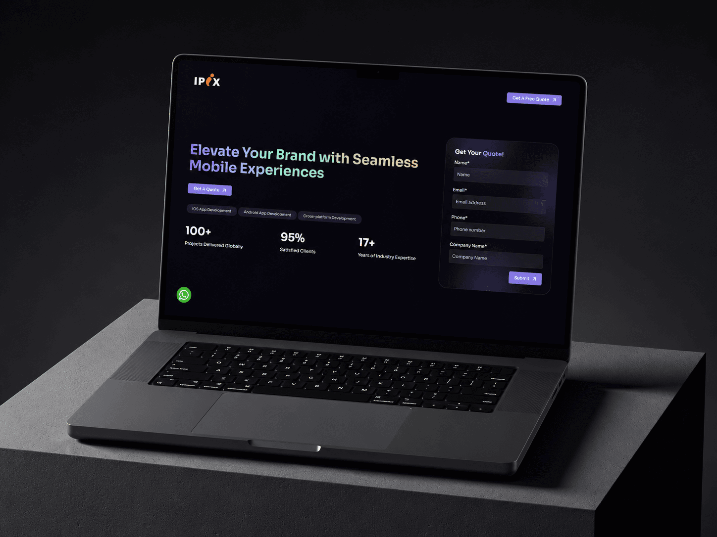 Ipix App Landing Page